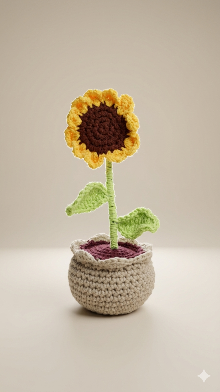 KAIRA — The Little Sun — handmade crochet adornment by MadebyKaira